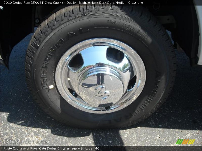 Bright White / Dark Slate/Medium Graystone 2010 Dodge Ram 3500 ST Crew Cab 4x4 Dually