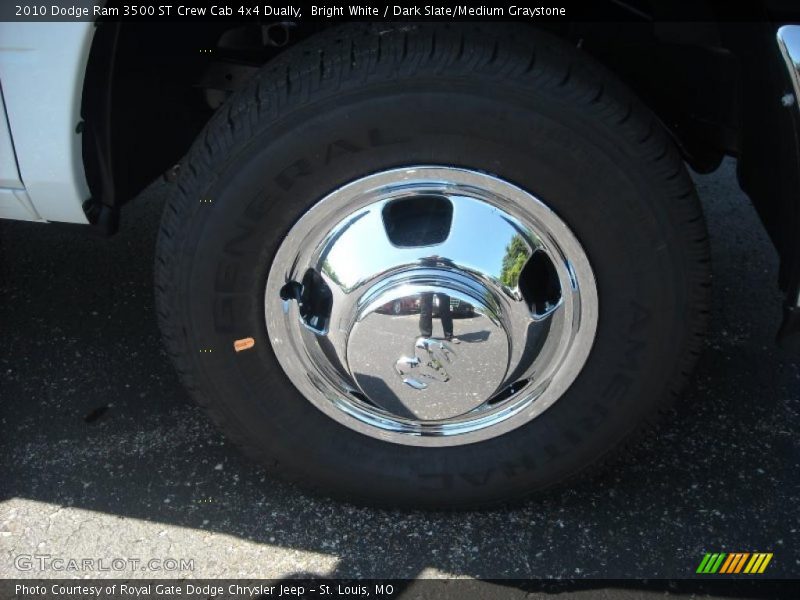 Bright White / Dark Slate/Medium Graystone 2010 Dodge Ram 3500 ST Crew Cab 4x4 Dually