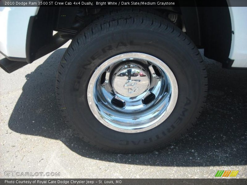 Bright White / Dark Slate/Medium Graystone 2010 Dodge Ram 3500 ST Crew Cab 4x4 Dually