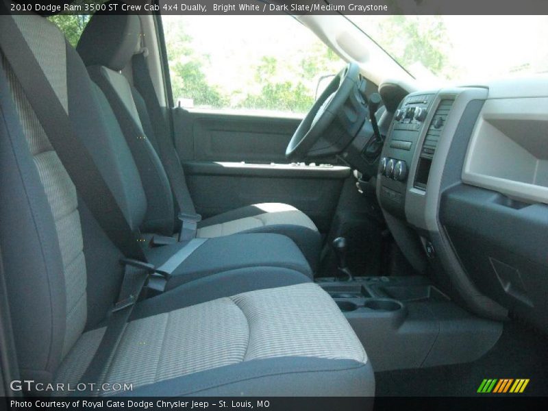 Bright White / Dark Slate/Medium Graystone 2010 Dodge Ram 3500 ST Crew Cab 4x4 Dually