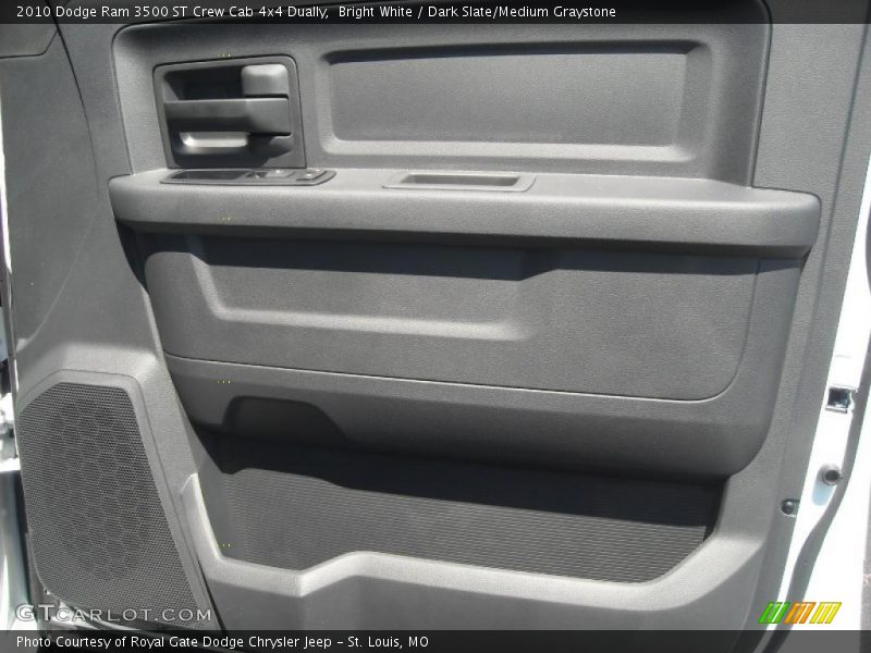 Bright White / Dark Slate/Medium Graystone 2010 Dodge Ram 3500 ST Crew Cab 4x4 Dually
