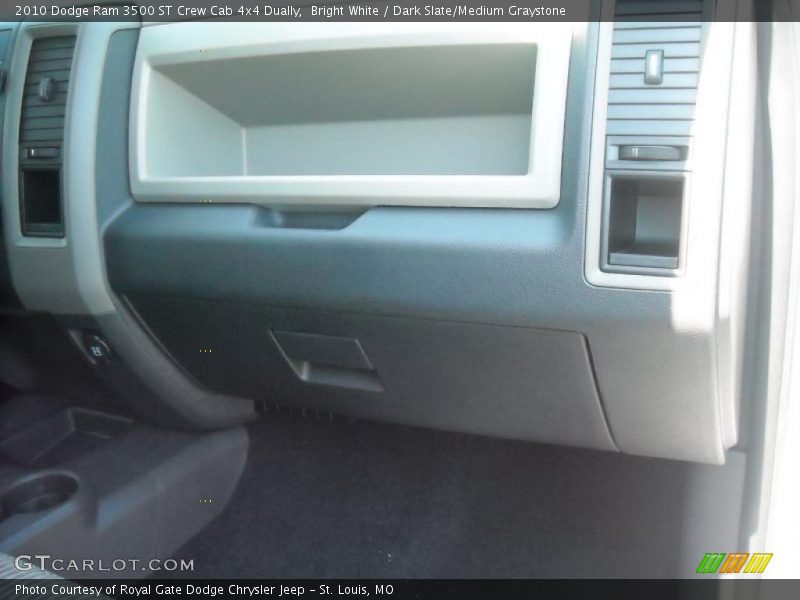 Bright White / Dark Slate/Medium Graystone 2010 Dodge Ram 3500 ST Crew Cab 4x4 Dually