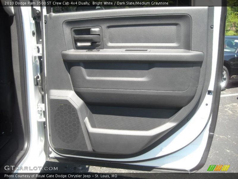 Bright White / Dark Slate/Medium Graystone 2010 Dodge Ram 3500 ST Crew Cab 4x4 Dually
