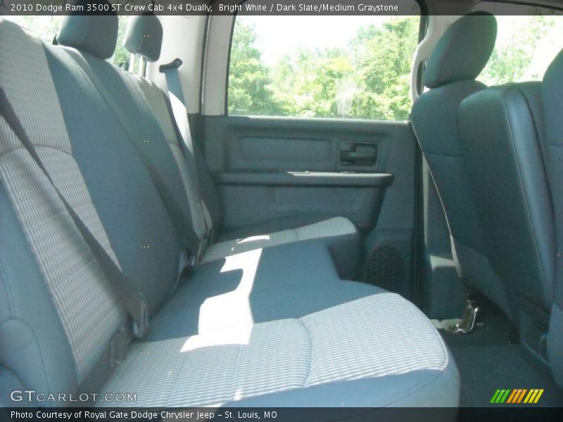 Bright White / Dark Slate/Medium Graystone 2010 Dodge Ram 3500 ST Crew Cab 4x4 Dually