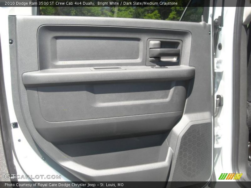 Bright White / Dark Slate/Medium Graystone 2010 Dodge Ram 3500 ST Crew Cab 4x4 Dually