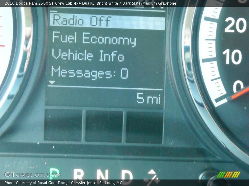 Bright White / Dark Slate/Medium Graystone 2010 Dodge Ram 3500 ST Crew Cab 4x4 Dually