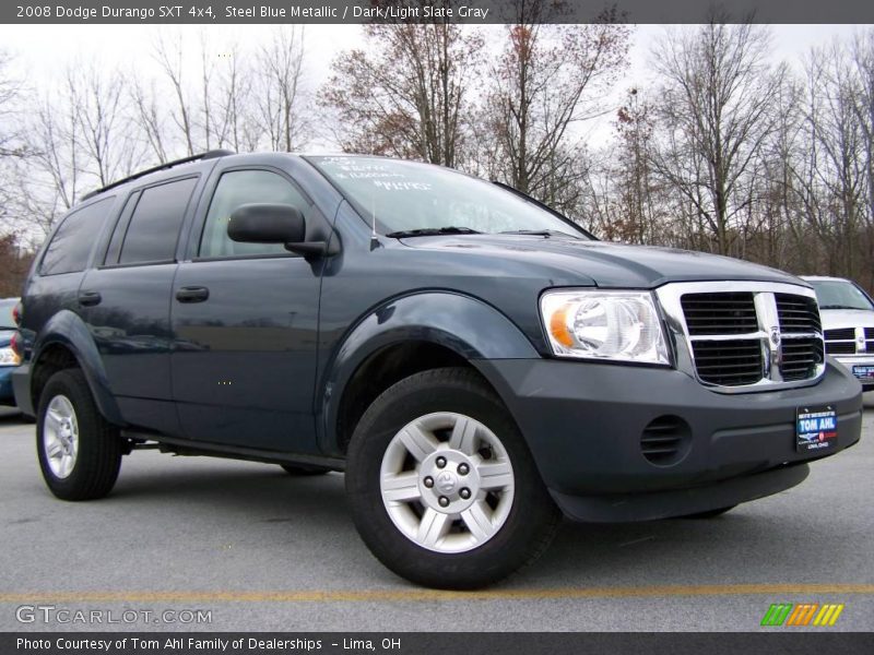 Steel Blue Metallic / Dark/Light Slate Gray 2008 Dodge Durango SXT 4x4