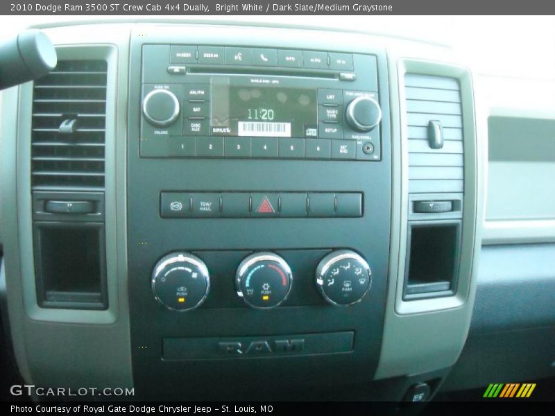 Bright White / Dark Slate/Medium Graystone 2010 Dodge Ram 3500 ST Crew Cab 4x4 Dually