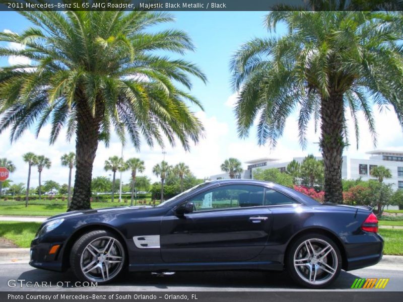 Majestic Black Metallic / Black 2011 Mercedes-Benz SL 65 AMG Roadster