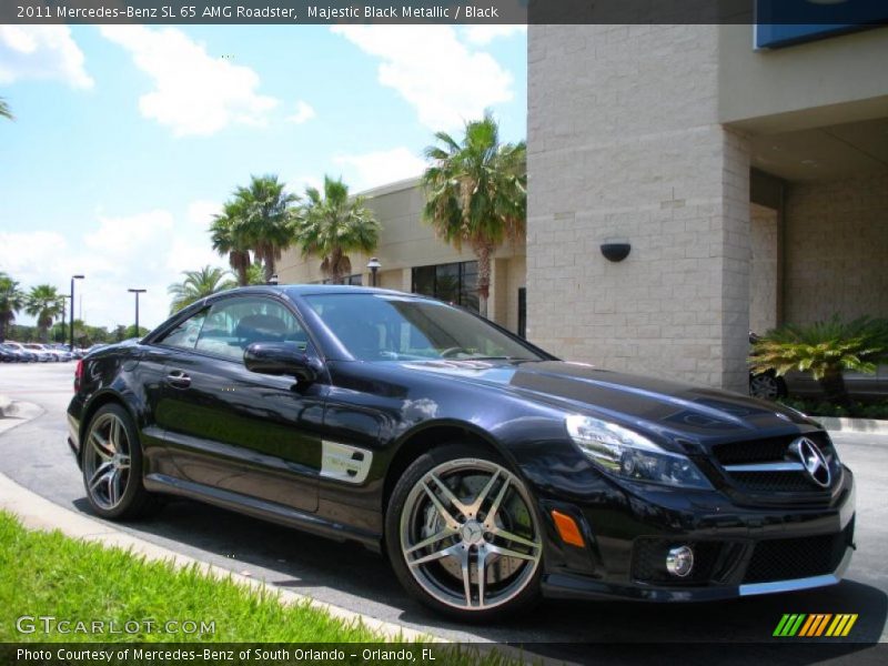 Majestic Black Metallic / Black 2011 Mercedes-Benz SL 65 AMG Roadster