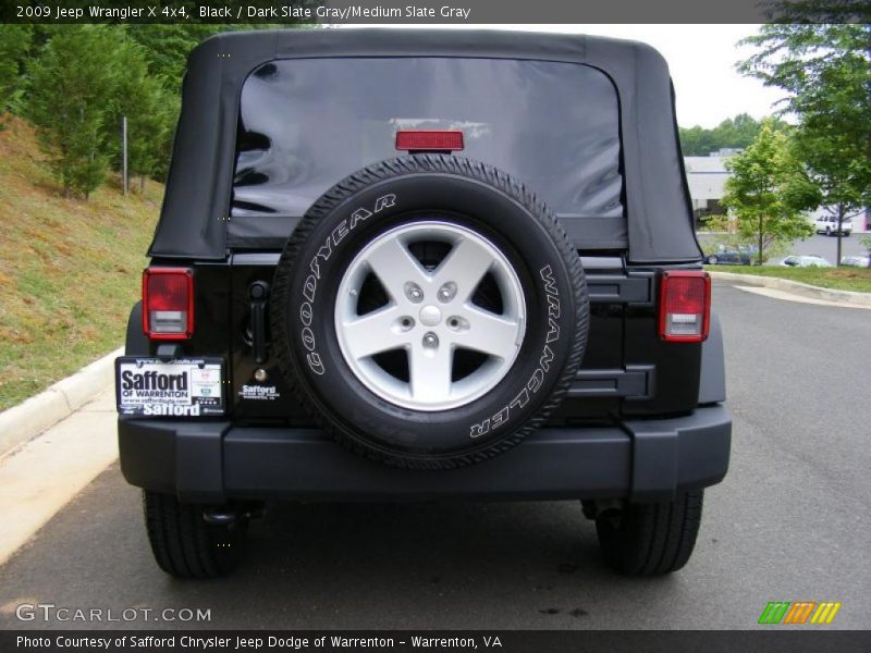 Black / Dark Slate Gray/Medium Slate Gray 2009 Jeep Wrangler X 4x4