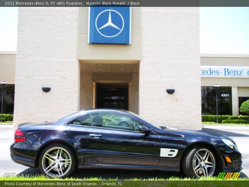 Majestic Black Metallic / Black 2011 Mercedes-Benz SL 65 AMG Roadster