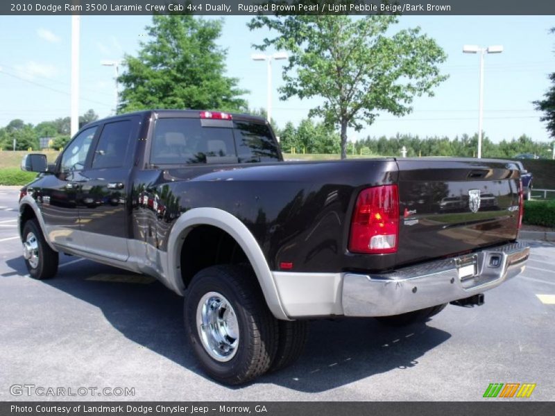 Rugged Brown Pearl / Light Pebble Beige/Bark Brown 2010 Dodge Ram 3500 Laramie Crew Cab 4x4 Dually