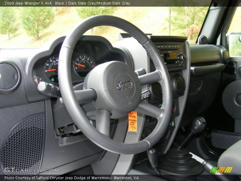 Black / Dark Slate Gray/Medium Slate Gray 2009 Jeep Wrangler X 4x4