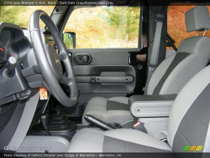 Black / Dark Slate Gray/Medium Slate Gray 2009 Jeep Wrangler X 4x4