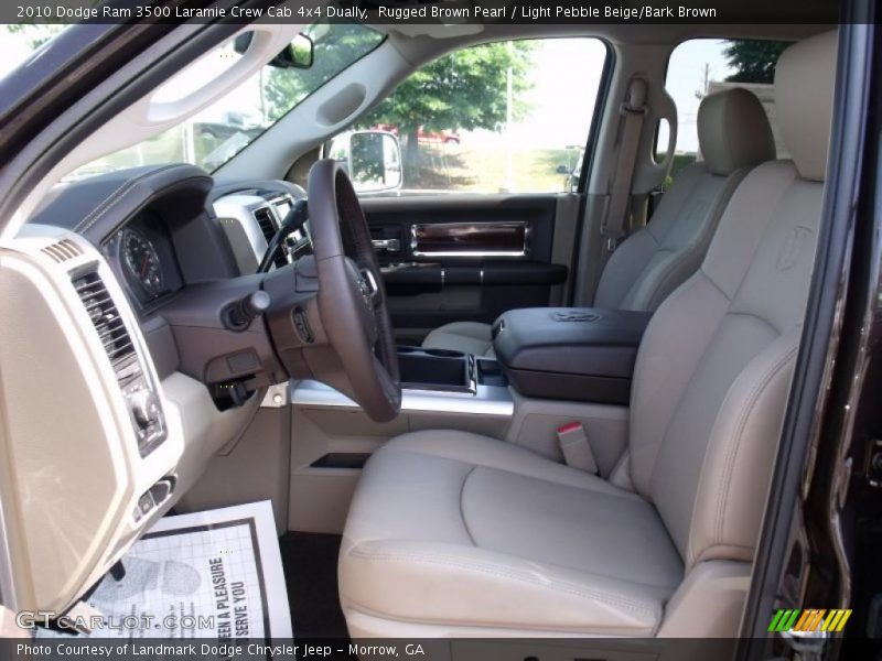 Rugged Brown Pearl / Light Pebble Beige/Bark Brown 2010 Dodge Ram 3500 Laramie Crew Cab 4x4 Dually