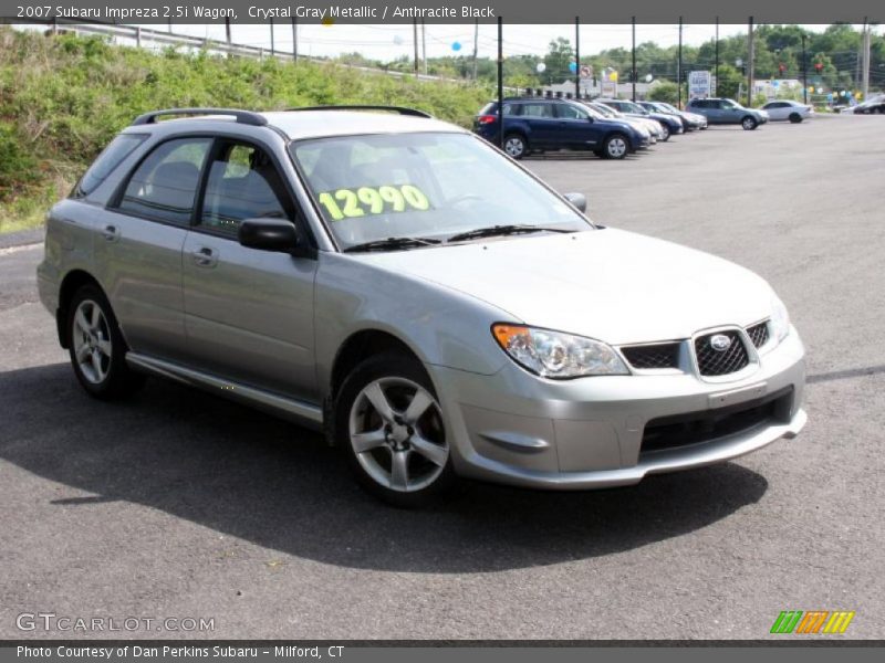 Crystal Gray Metallic / Anthracite Black 2007 Subaru Impreza 2.5i Wagon