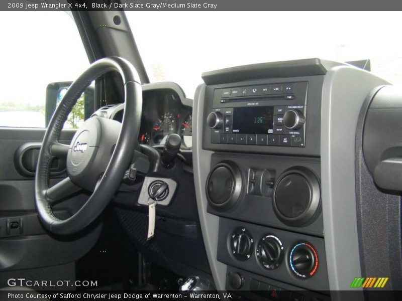 Black / Dark Slate Gray/Medium Slate Gray 2009 Jeep Wrangler X 4x4
