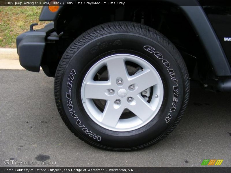 Black / Dark Slate Gray/Medium Slate Gray 2009 Jeep Wrangler X 4x4