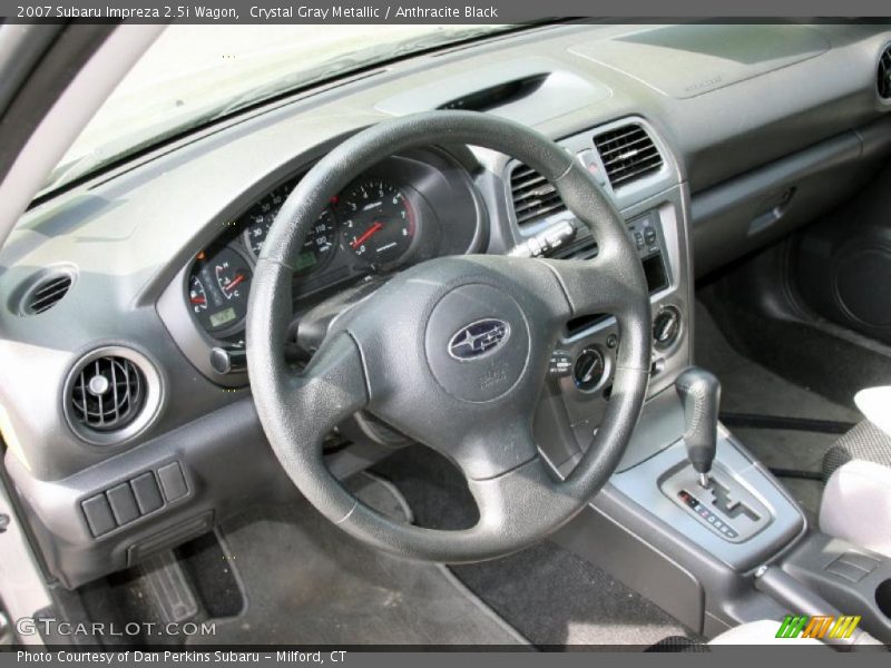 Crystal Gray Metallic / Anthracite Black 2007 Subaru Impreza 2.5i Wagon