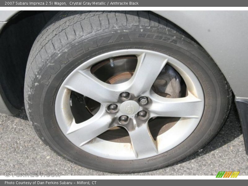 Crystal Gray Metallic / Anthracite Black 2007 Subaru Impreza 2.5i Wagon