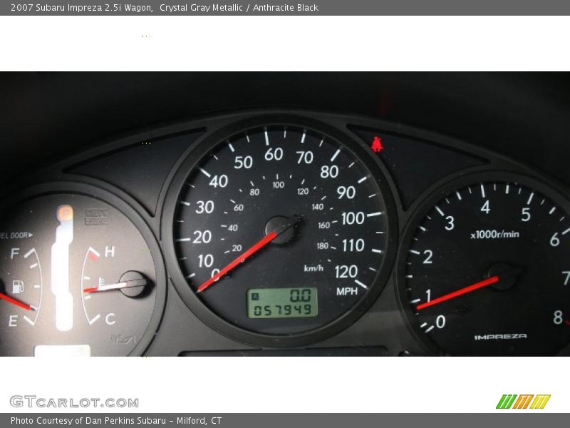 Crystal Gray Metallic / Anthracite Black 2007 Subaru Impreza 2.5i Wagon