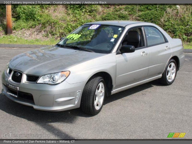 Crystal Gray Metallic / Anthracite Black 2007 Subaru Impreza 2.5i Sedan