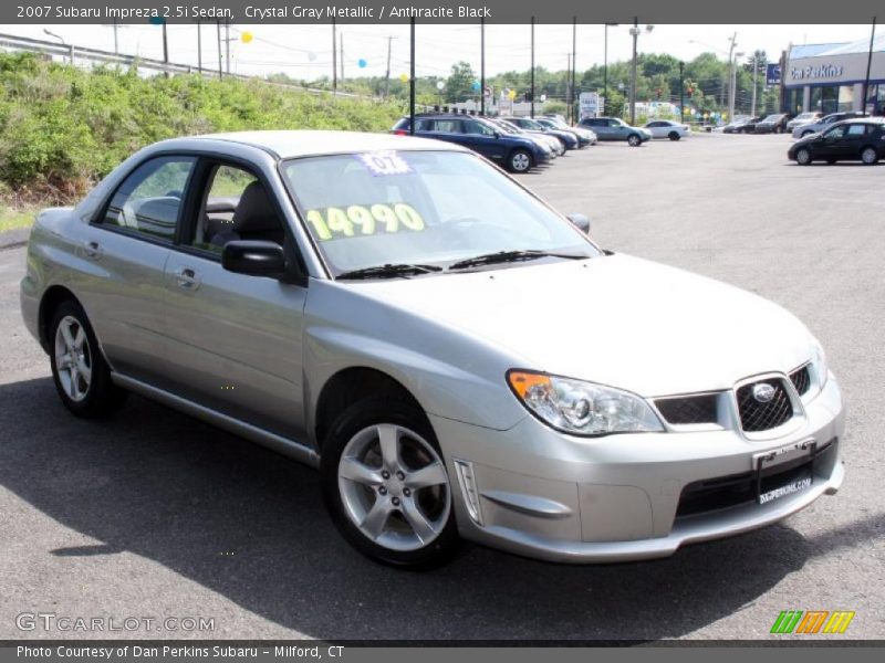 Crystal Gray Metallic / Anthracite Black 2007 Subaru Impreza 2.5i Sedan