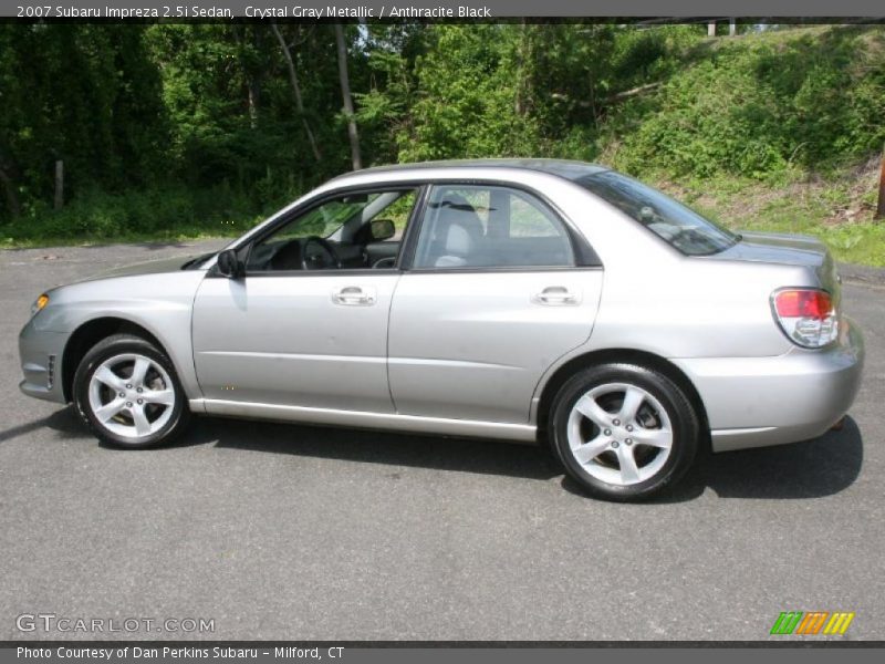 Crystal Gray Metallic / Anthracite Black 2007 Subaru Impreza 2.5i Sedan