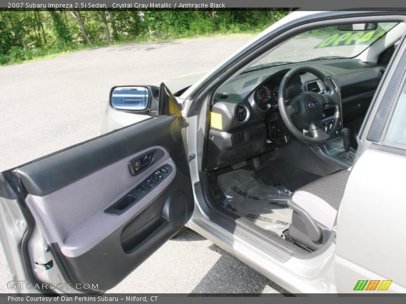 Crystal Gray Metallic / Anthracite Black 2007 Subaru Impreza 2.5i Sedan
