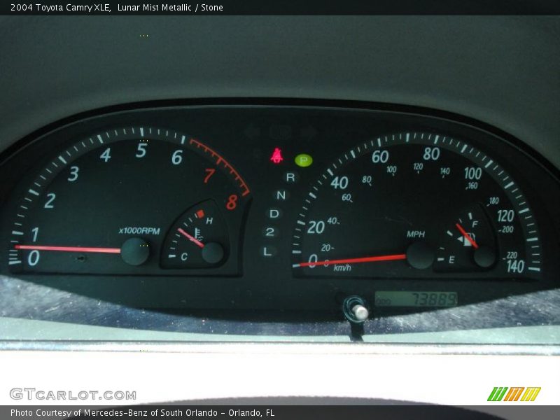 Lunar Mist Metallic / Stone 2004 Toyota Camry XLE