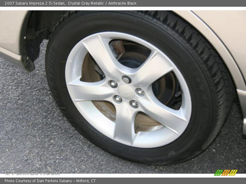 Crystal Gray Metallic / Anthracite Black 2007 Subaru Impreza 2.5i Sedan