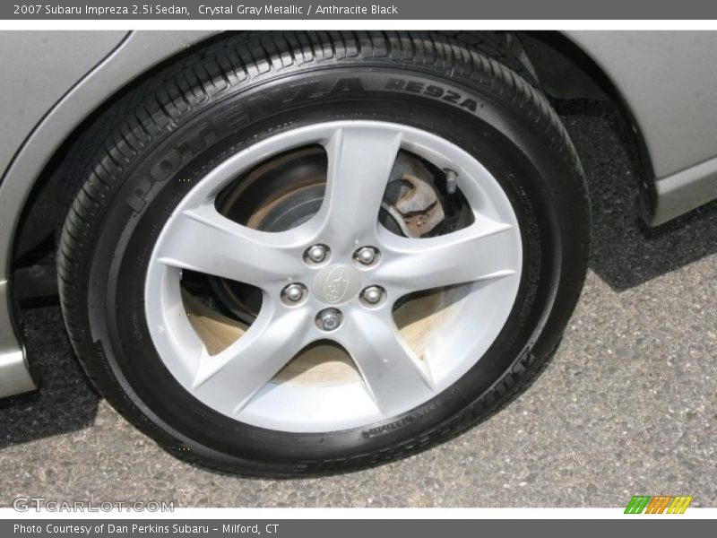 Crystal Gray Metallic / Anthracite Black 2007 Subaru Impreza 2.5i Sedan
