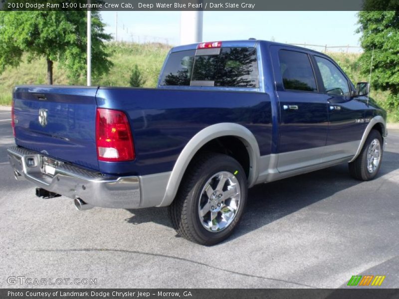 Deep Water Blue Pearl / Dark Slate Gray 2010 Dodge Ram 1500 Laramie Crew Cab