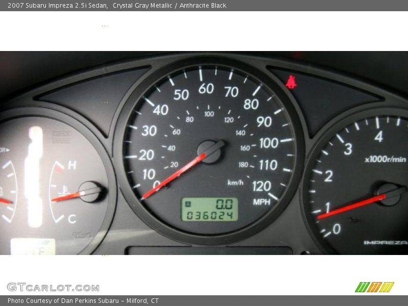 Crystal Gray Metallic / Anthracite Black 2007 Subaru Impreza 2.5i Sedan