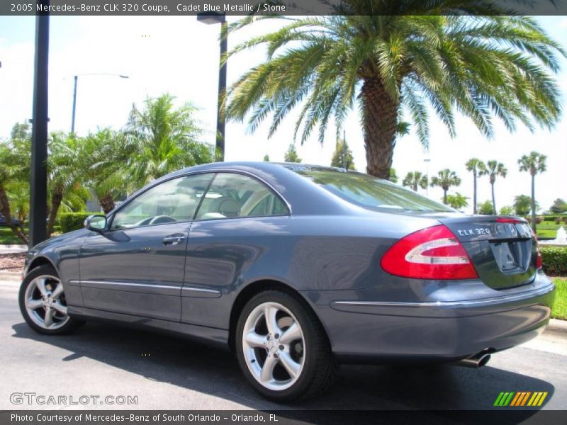 Cadet Blue Metallic / Stone 2005 Mercedes-Benz CLK 320 Coupe