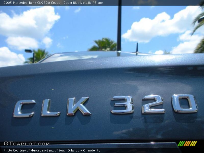 Cadet Blue Metallic / Stone 2005 Mercedes-Benz CLK 320 Coupe