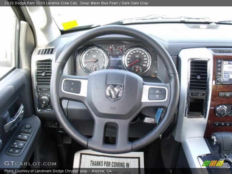Deep Water Blue Pearl / Dark Slate Gray 2010 Dodge Ram 1500 Laramie Crew Cab