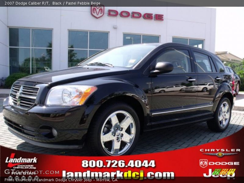 Black / Pastel Pebble Beige 2007 Dodge Caliber R/T