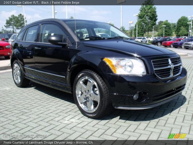 Black / Pastel Pebble Beige 2007 Dodge Caliber R/T