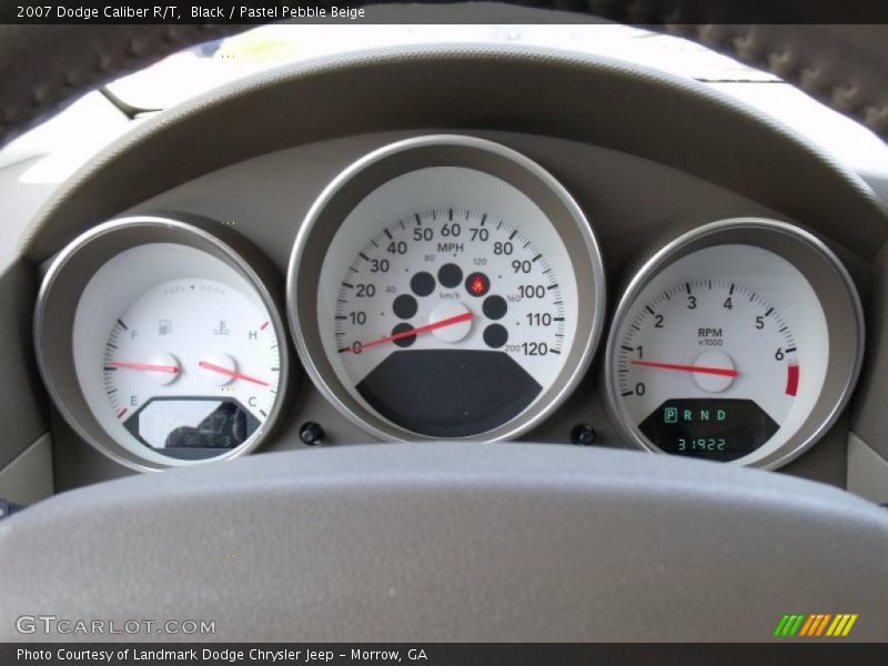 Black / Pastel Pebble Beige 2007 Dodge Caliber R/T