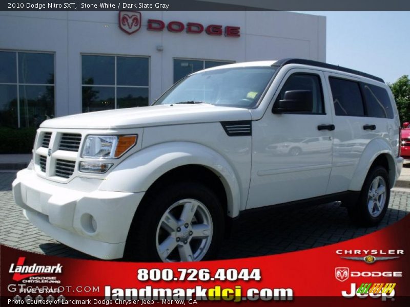 Stone White / Dark Slate Gray 2010 Dodge Nitro SXT