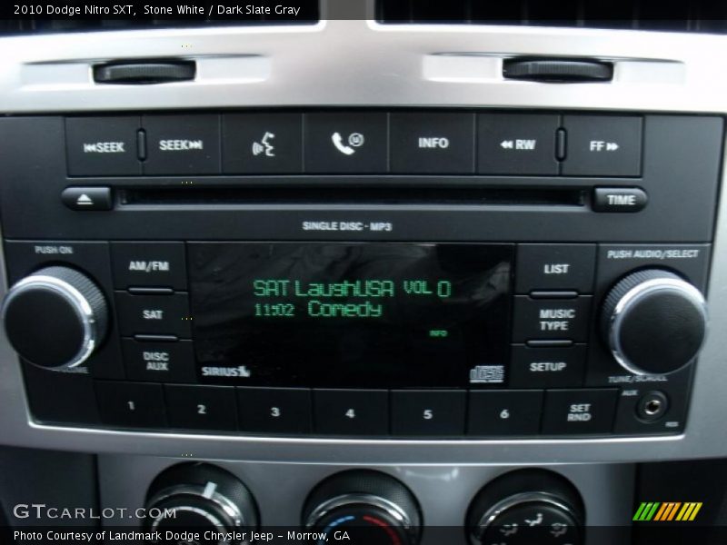 Stone White / Dark Slate Gray 2010 Dodge Nitro SXT
