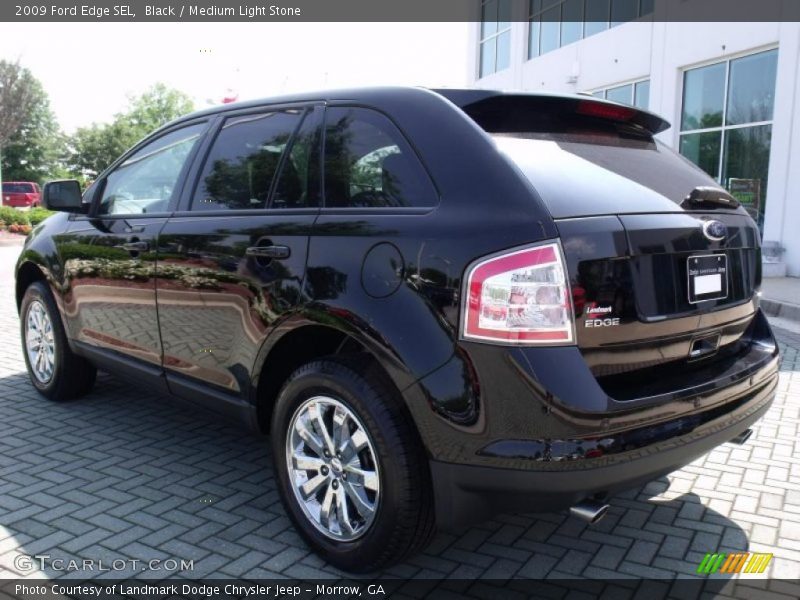 Black / Medium Light Stone 2009 Ford Edge SEL