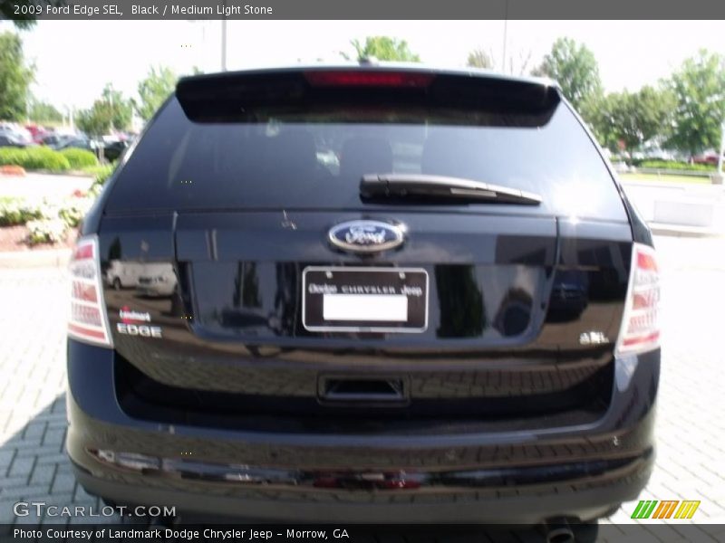 Black / Medium Light Stone 2009 Ford Edge SEL