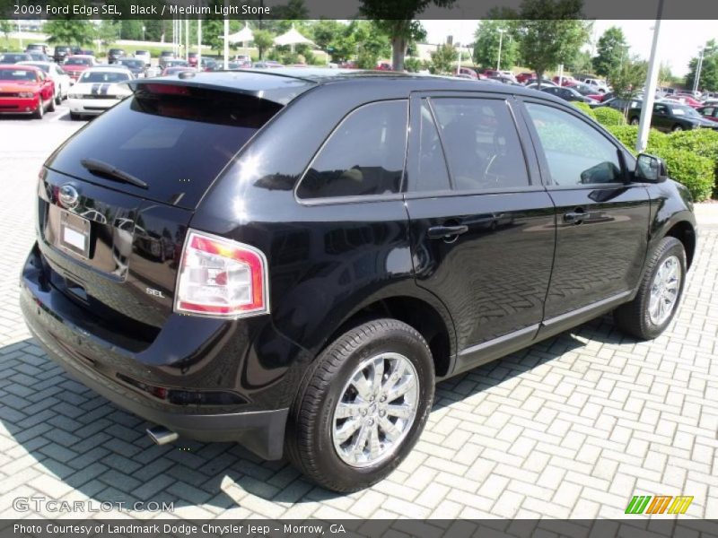 Black / Medium Light Stone 2009 Ford Edge SEL