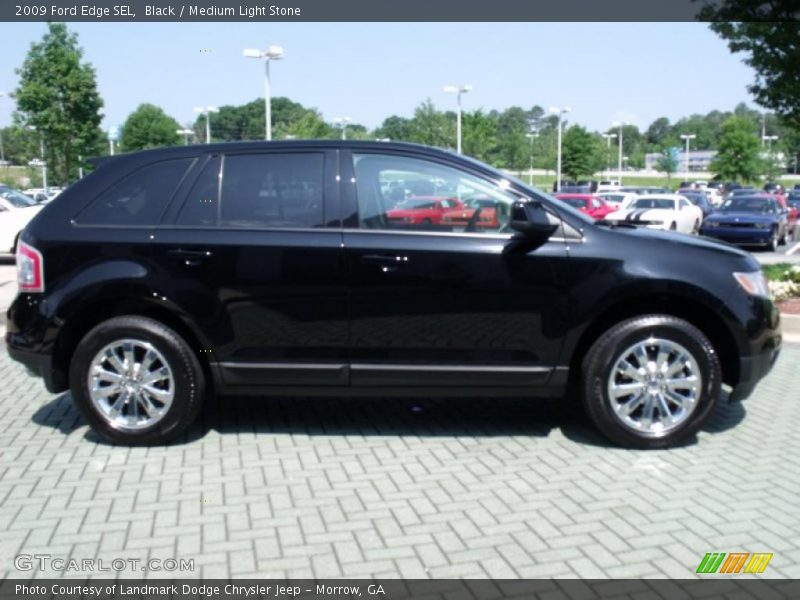 Black / Medium Light Stone 2009 Ford Edge SEL