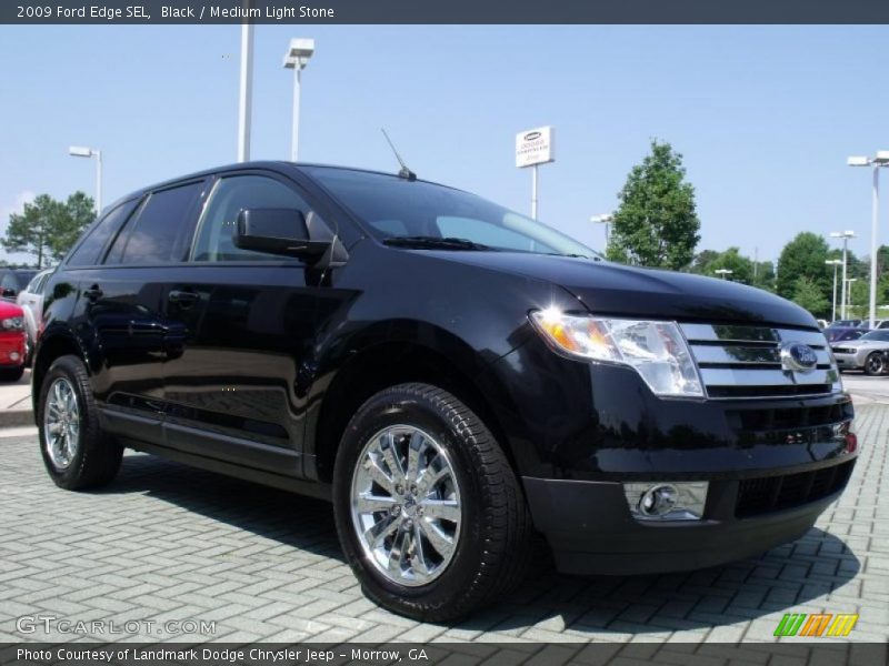 Black / Medium Light Stone 2009 Ford Edge SEL