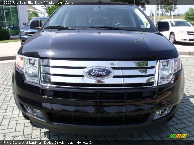Black / Medium Light Stone 2009 Ford Edge SEL