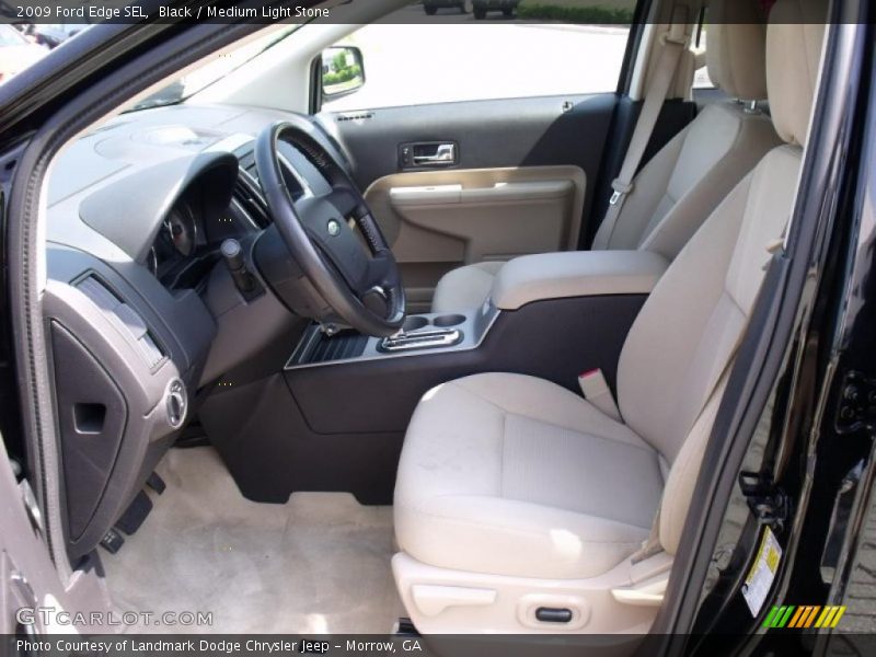 Black / Medium Light Stone 2009 Ford Edge SEL